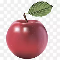 果汁苹果剪贴画-大红漆苹果剪贴画