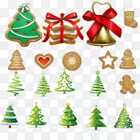圣诞树装饰曲奇-圣诞树和圣诞曲奇