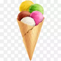 冰淇淋锥巧克力冰淇淋那不勒斯冰淇淋-冰淇淋透明PNG剪贴画图像