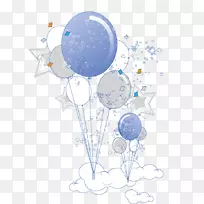 花卉插画气球