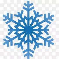 蓝色麦克风雪花轻声雪花PNG图像