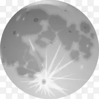 月圆剪贴画-月亮PNG