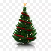圣诞树，圣诞装饰，圣诞夜，圣诞饰品-绿色圣诞树