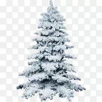 圣诞树雪墙纸-圣诞树