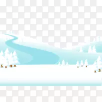 雪土坯插图-雪