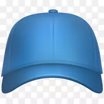 棒球帽夹艺术-棒球帽蓝色PNG剪贴画图片