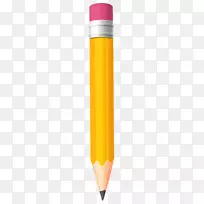 黄色产品设计-铅笔PNG剪贴画图像