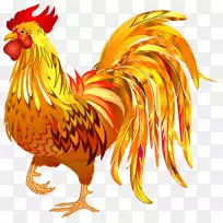 农历新年鸡年壁纸-公鸡透明剪贴画PNG形象