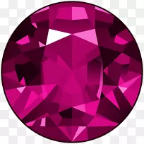 宝石紫色钻石剪贴画-粉红宝石PNG剪贴画图像