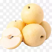 亚洲梨×黑皮梨(Pyrus Nivalis)果实威廉斯梨-美味的冠梨