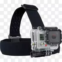 GoPro Hero2相机背带-带头带PNG的GoPro相机