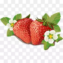 草莓果酱标签模板-草莓载体