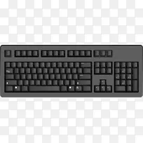 电脑键盘-黑色电脑键盘png图像