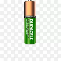 可充电电池Duracell AA电池-PNG电池