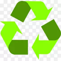 回收符号剪贴画-回收绿色图标PNG
