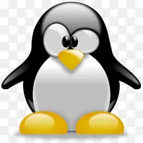 企鹅卡通剪贴画-Linux徽标PNG