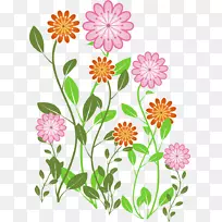 花卉剪贴画手绘花卉图