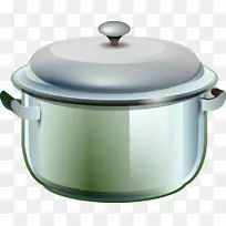 煮沸炊具和烘焙平底锅剪贴画-烹饪平底锅图片