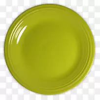 陶瓷圆盘碗-绿色板png图像