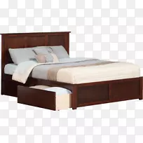 平台床架床身尺寸床头床PNG