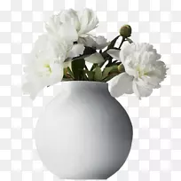 花瓶插花艺术-白牡丹花瓶