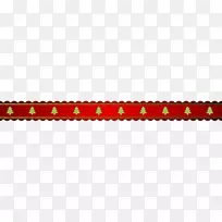 红色字体-圣诞边框PNG剪辑-艺术图像