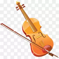小提琴乐器图标-小提琴和蝴蝶结