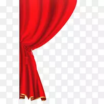 剧院窗帘和舞台窗帘前幕剪贴画.红色窗帘剪贴画