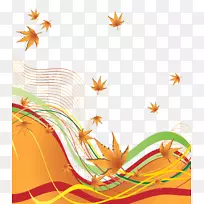 秋季剪贴画-秋季装饰边框PNG剪贴画