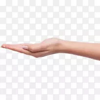 拇指产品心灵-棕榈手PNG，手形象自由。