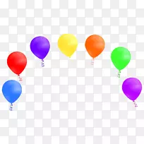 生日礼物派对周年贺卡-气球夹艺术图片