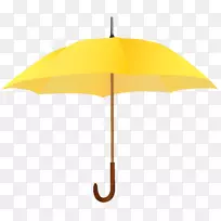 黄色伞设计-黄色伞PNG剪贴画