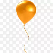 气球摄影橙色剪贴画单橙色气球透明剪贴画