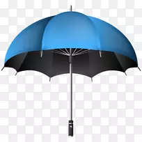 雨伞图标摄影剪贴画-蓝色伞透明PNG剪贴画图像