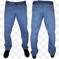 牛仔裤长裤牛仔紧身裤-牛仔裤PNG形象