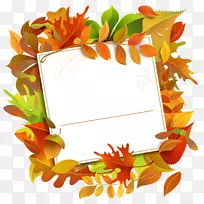 图像文件格式无损压缩-秋天装饰空白与叶子png剪贴画图像