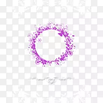 婚礼下载-紫色图案蝴蝶标志