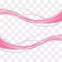 波欧式曲线-粉红色波曲线