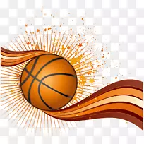 篮球-篮球和水彩