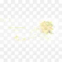 纺织花卉设计白色图案大叶图案黄色花朵PSD模板