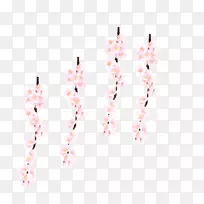花瓣图案-樱桃枝条装饰精美