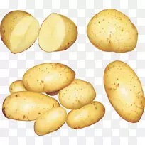 汉堡土豆楔形炸薯条芝士汉堡-土豆PNG图片