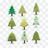 圣诞树-圣诞元素树干