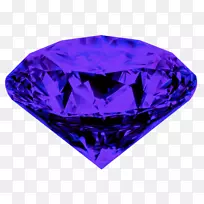 钻石色耳环紫色钻石绅士俱乐部-紫色钻石PNG形象