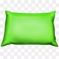 抛枕垫绿枕PNG