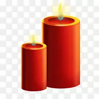 蜡烛图标Shabbat蜡烛点亮-圣诞蜡烛PNG图像