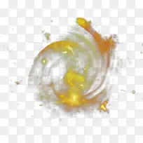 黄色壁纸-金色螺旋星系