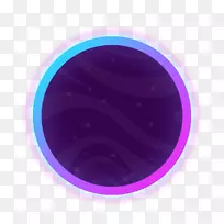 紫色圆