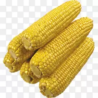 玉米芯上的玉米-玉米PNG图像