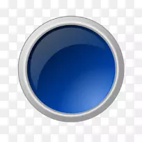 产品蓝色圆字体按钮PNG